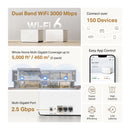 Mercusys Halo H85X AX3000 Whole Home Mesh Wi-Fi 6 System - 2 Pack