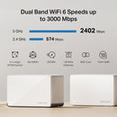 Mercusys Halo H85X AX3000 Whole Home Mesh Wi-Fi 6 System - 2 Pack