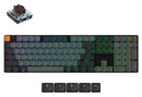 Keychron K5X-H3  100% Full Size Layout, QMK Wireless RGB Backlight (Hot-Swappable) Brown Switch Mechanical Wireless Keyboard