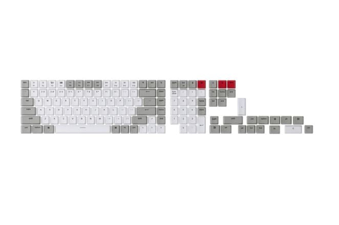 Keychron Double Shot ABS Keycap - Full Set - Light Grey