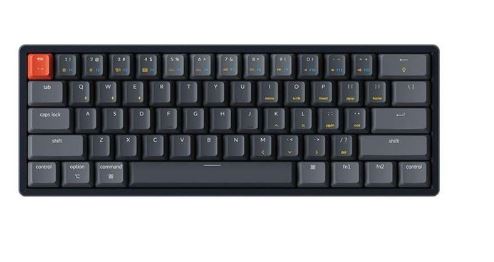 Keychron K12-C3 60% Layout 61 Keys, Brown Switch, RGB, Aluminium Frame, Gateron G Pro Mechanical, Wireless Keyboard