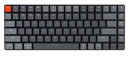 Keychron K3-E2, 75% Layout 84 Keys, Blue Switch, RGB Hot-Swap, Low Profile, Keychron Optical, Mechanical Wireless Keyboard
