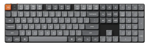 Keychron K5M-B1 100% Red Switch RGB Black QMK/VIA Low Profile Gateron