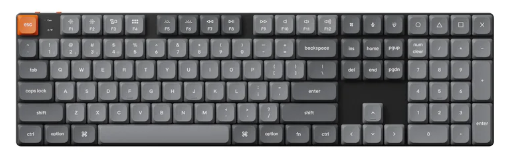 Keychron K5M-B1 100% Red Switch RGB Black QMK/VIA Low Profile Gateron Wireless Mechanical Keyboard