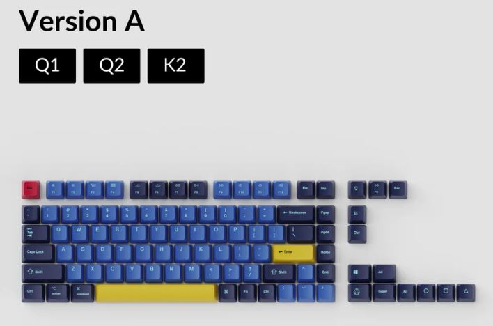 Keychron Q1 & K2 OEM Dye-Sub PBT Keycap Set - Beach Q1/Q2