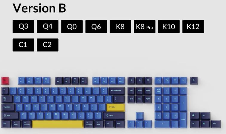 Keychron OEM Dye-Sub PBT Keycap Set - Beach