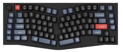Keychron Q10-M3Z 75% Brown Switch Non Backlit Carbon Black Gateron Mechanical with Knob Alice Keyboard