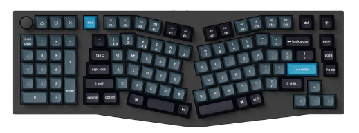 Keychron Q14P-M3 96% Brown Switch Non Backlit Carbon Black QMK/VIA Wireless Mechanical Pro with Knob Alice Keyboard