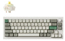 Keychron Q2M-P4, Q2 Max, 65% layout 68 keys, Shell White, Banana Switch,  RGB, Hot-Swap,  Gateron Jupiter,  Wireless, with knob