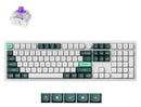 Keychron Q6H-P1, 100% Layout, HE QMK, Shell White Gateron Double-Rail Magnetic Nebula Switch, Wireless Keyboard with Knob