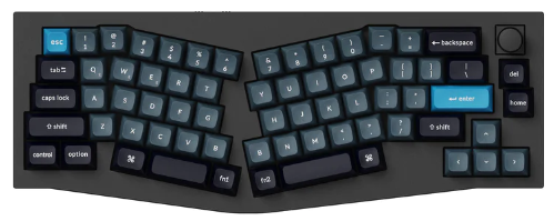 Keychron Q8P-M3 65% Brown Switch Non Backlit Carbon Black QMK/VIA Mechanical Wireless Pro with Knob Alice Keyboard