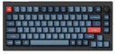 Keychron V1M-D1 75% Red Switch RGB Backlit Carbon Black QMK/VIA Gateron Wireless Mechanical with Knob Keyboard