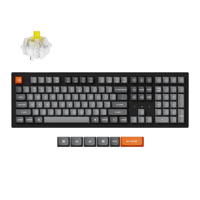 Keychron K10 Max QMK  (Hot Swap) RGB Backlight Super Banana Wireless Mechanical Keyboard