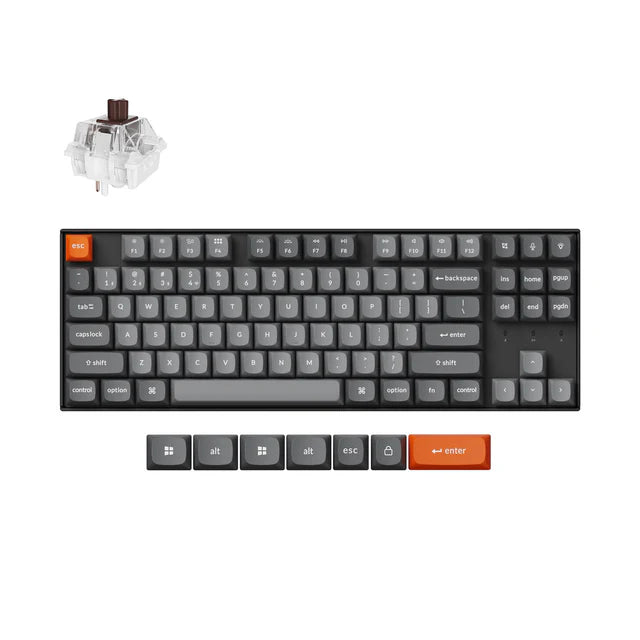 Keychron K8 Max QMK (Hot Swap) RGB Backlight Super Brown Wireless Mechanical Keyboard