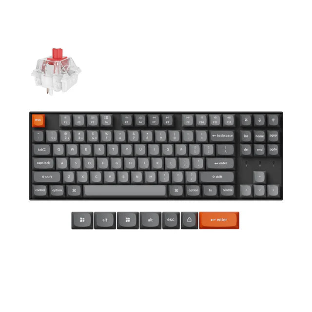 Keychron K8 Max QMK (Hot Swap) RGB Backlight Super Red Wireless Mechanical Keyboard