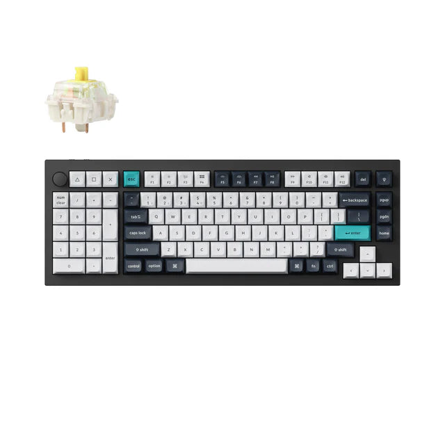 Keychron Q12 Max QMK/VIA  Carbon Black Gateron Jupiter Banana Wireless Custom Mechanical Keyboard