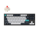 Keychron Q3 Max ANSI 80% TKL 87 Key Carbon Black Full Assembled Knob Red Switch RGB Hot-Swap Gateron Jupiter Wireless / Wired / 2.4GHz Normal Profile QMK Custom Keyboard