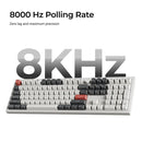 Keychron Q6 Ultra 8K Wireless White Silk POM Switch BANANA Custom Mechanical Keyboard