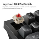 Keychron Q6 Ultra 8K Wireless Black Silk POM Switch BROWN Custom Mechanical Keyboard