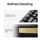 Keychron Q6 Ultra 8K Wireless White Silk POM Switch BANANA Custom Mechanical Keyboard