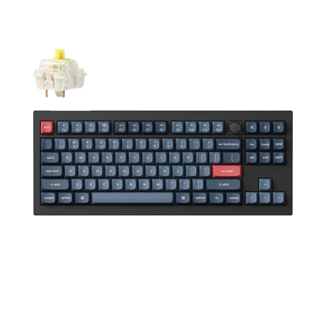 Keychron V3 Max QMK/VIA  Knob Carbon Black Gateron Jupiter Banana Wireless Custom Mechanical Keyboard