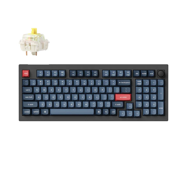 Keychron V5 Max QMK/VIA  Knob Carbon Black Gateron Jupiter Banana Wireless Custom Mechanical Keyboard