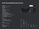 Keychron Q6 Ultra 8K Wireless White Silk POM Switch BROWN Custom Mechanical Keyboard