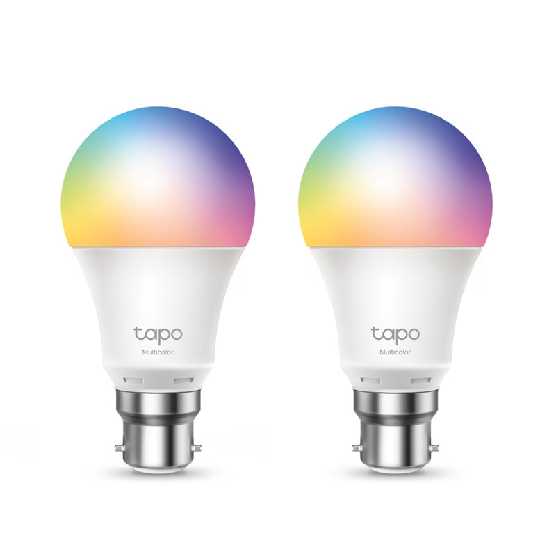 TP-LINK Tapo L530B(2-Pack) Smart Wi-Fi Light Bulb, Multicolor, Bayonet, 2 pack