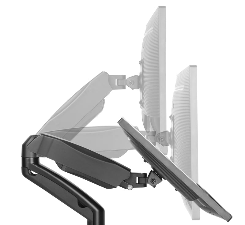 Bracom Economy Dual-Screen Spring-Assisted Monitor Arm