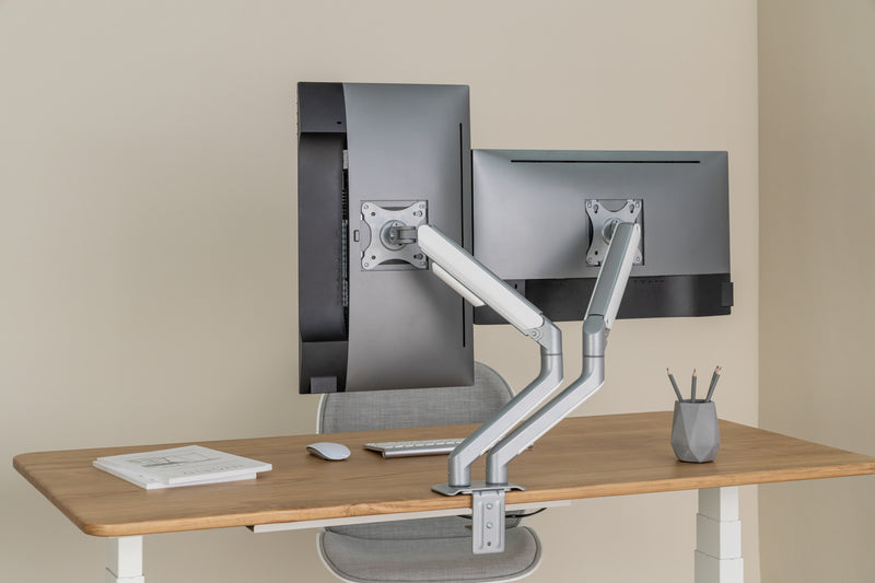 Bracom Dual Monitor Economical Spring-Assisted Monitor Arm