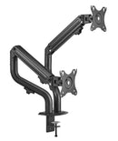 Bracom Dual Monitor Pipe-Shaped Counterbalance Spring-Assisted Monitor Arm