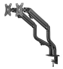 Bracom Dual Monitor Pipe-Shaped Counterbalance Spring-Assisted Monitor Arm