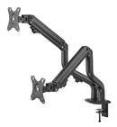 Bracom Dual Monitor Pipe-Shaped Counterbalance Spring-Assisted Monitor Arm