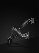 Bracom Dual Monitor Pipe-Shaped Counterbalance Spring-Assisted Monitor Arm