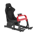 Bracom Sim Racing Cockpit with Gear Shift Mount & Seat Black & Red