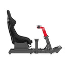 Bracom Sim Racing Cockpit with Gear Shift Mount & Seat Black & Red