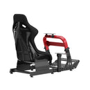 Bracom Sim Racing Cockpit with Gear Shift Mount & Seat Black & Red