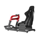 Bracom Sim Racing Cockpit with Gear Shift Mount & Seat Black & Red