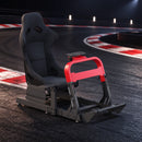 Bracom Sim Racing Cockpit with Gear Shift Mount & Seat Black & Red