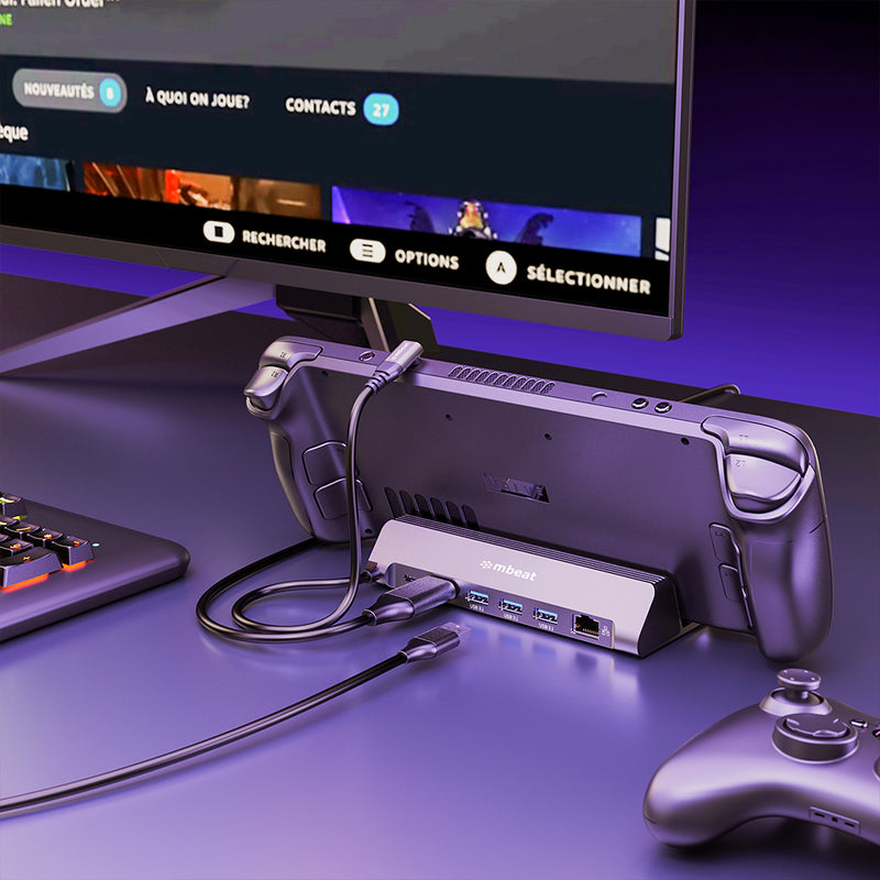 mbeat USB-C Gaming Dock for Steam Deck & ROG Ally