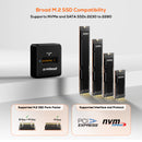 mbeat H5 USB-C/A 10Gbps M.2 NVMe & SATA SSD Mini Dock