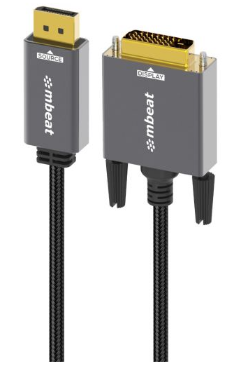 Mbeat ToughLink 1.8m DisplayPort to DVI-D Cable