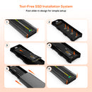 mbeat USB-C/A 10Gbps RGB M.2 NVMe & SATA SSD Enclosure