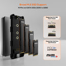 mbeat USB-C/A 10Gbps RGB M.2 NVMe & SATA SSD Enclosure