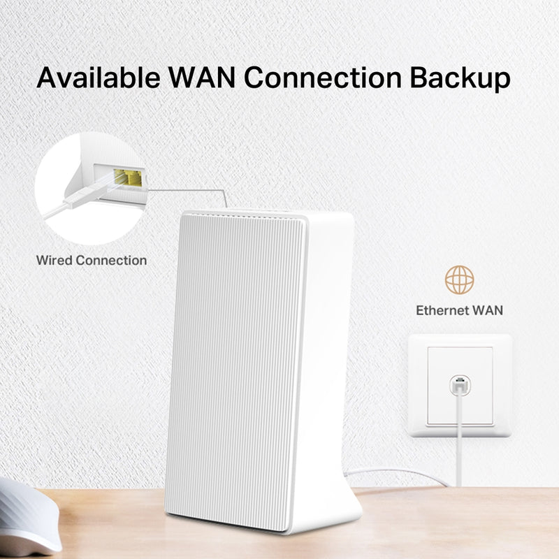 Mercusys N300 Wi-Fi 4G LTE Router, Build-In 150Mbps 4G LTE Modem