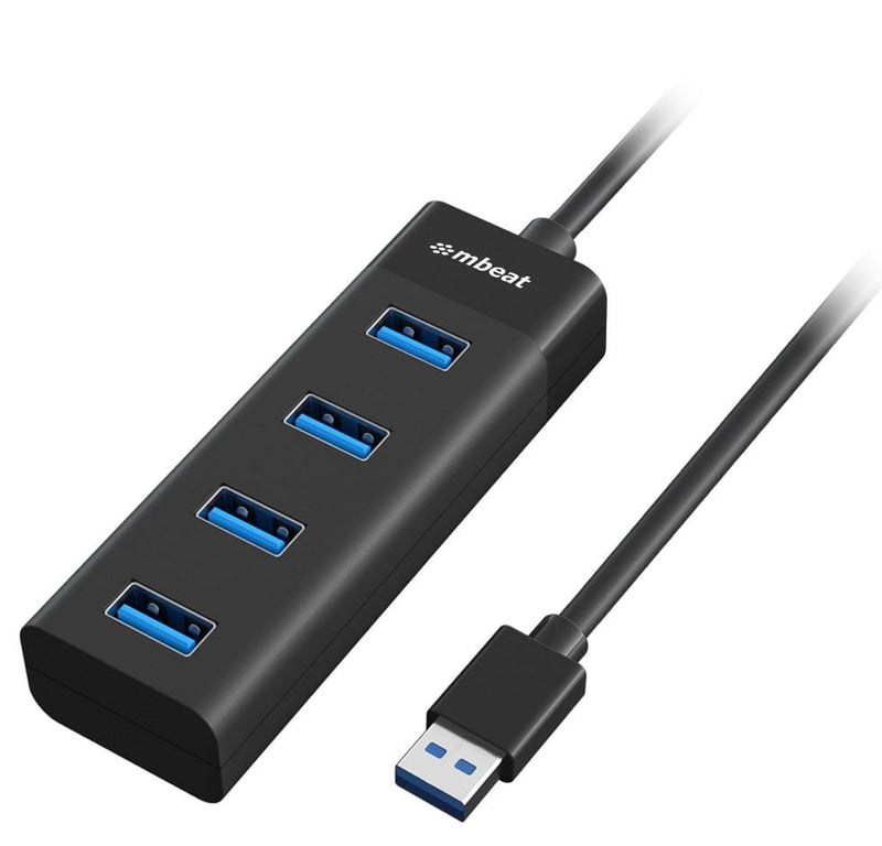 mbeat 4-Port USB3.0 Hub - Black