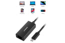 mbeat USB-C to Gigabit Ethernet (RJ45) LAN Adapter - Black