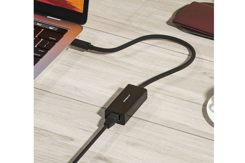 mbeat USB-C to Gigabit Ethernet (RJ45) LAN Adapter - Black