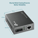 TP-Link Gigabit Ethernet Media Converter (SC, multi-mode) Extends Up to 550 meters