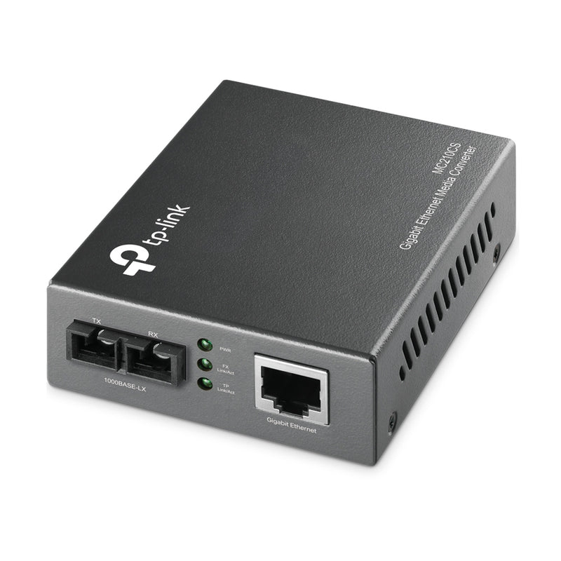 TP-Link Gigabit Ethernet Media Converter (SC, single-mode), Extends Up to 15km